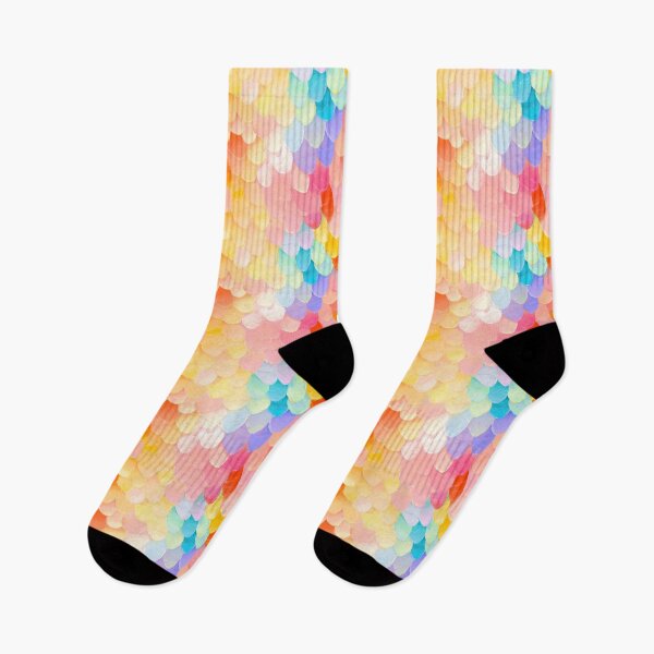 Item preview, Rainbow Pastel Mermaid Scales Pattern designed and sold by bubblegoth.