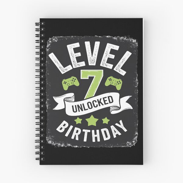 Item preview, Level 7 Unlocked 7th Birthday Party Gamer  designed and sold by joyouartArt.