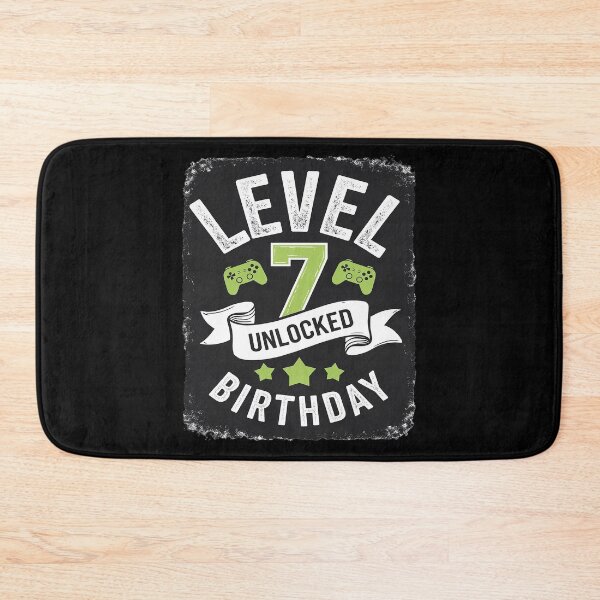 Item preview, Level 7 Unlocked 7th Birthday Party Gamer  designed and sold by joyouartArt.