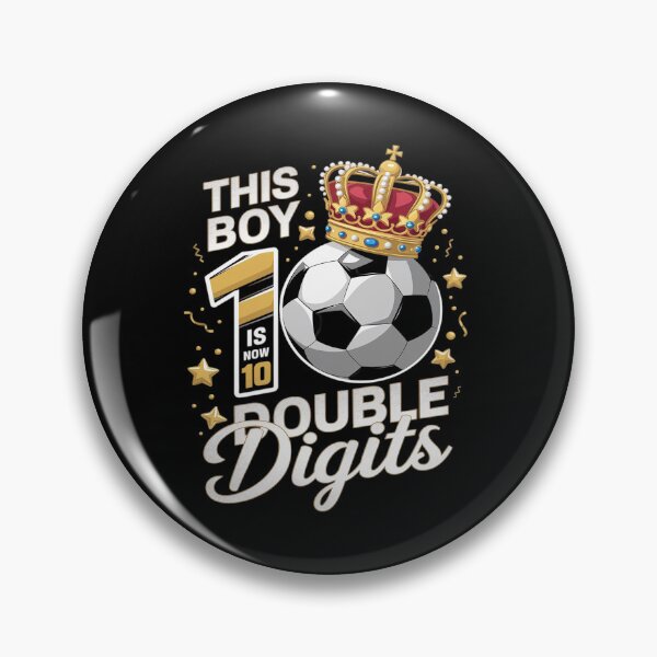 Item preview, This Boy Now 10 Double Digits Soccer 10 Years Old Birthday  designed and sold by angolinnArt.