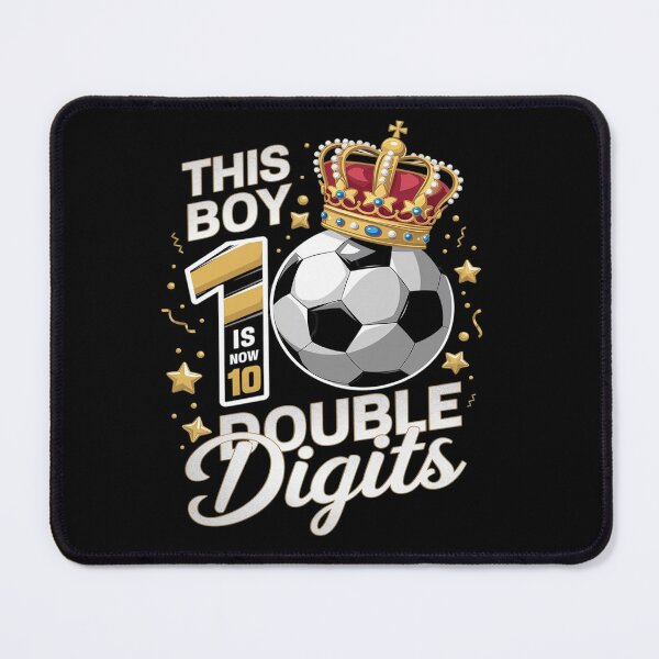 Item preview, This Boy Now 10 Double Digits Soccer 10 Years Old Birthday designed and sold by angolinnArt.