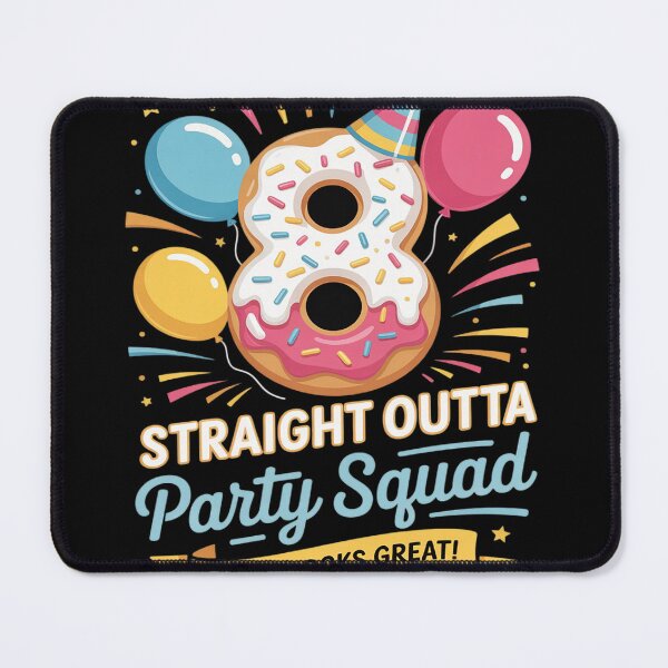 Item preview, Birthday Team For Age Eight In Bold Group designed and sold by FluoroWave.