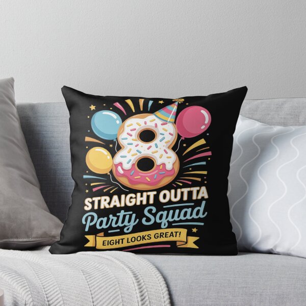 Item preview, Birthday Team For Age Eight In Bold Group designed and sold by FluoroWave.
