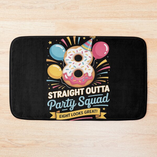 Item preview, Birthday Team For Age Eight In Bold Group designed and sold by FluoroWave.
