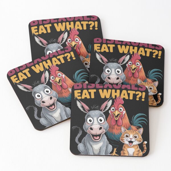 Item preview, Bisexuals Funny Eat What Animals Gay Pride LGBTQ Pun designed and sold by FluoroWave.