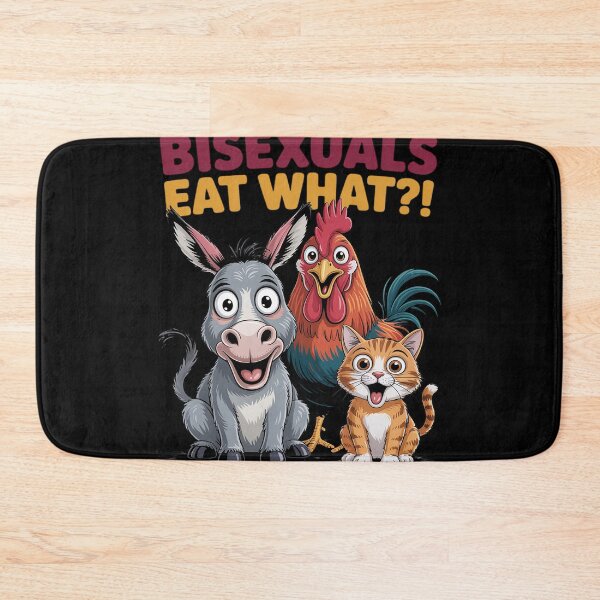 Item preview, Bisexuals Funny Eat What Animals Gay Pride LGBTQ Pun designed and sold by FluoroWave.