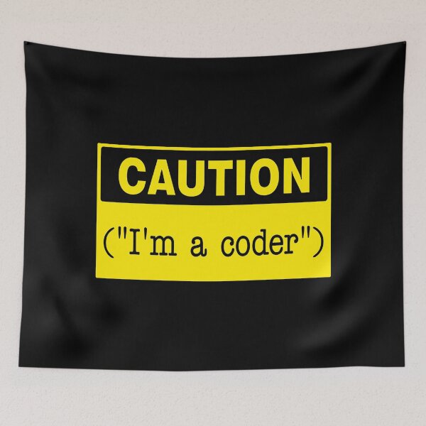 Item preview, Caution I'm A Coder, Novelty Sign, Computer Code designed and sold by AASparksDesigns.