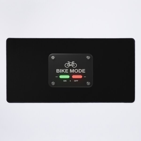 Item preview, BLACK AND WHITE BIKE MODE SIGN - SWITCH IT ON AND designed and sold by FluoroWave.