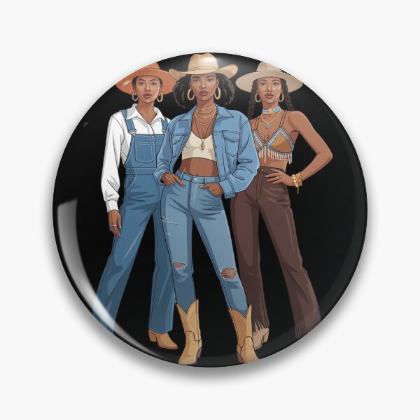 Artikelvorschau, Schwarze afroamerikanische Cowgirl Western Country Texas Rodeo entworfen und verkauft von FluoroWave.