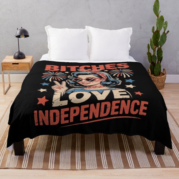 Item preview, Bitches Love Independence Funny 4th Of July designed and sold by FluoroWave.