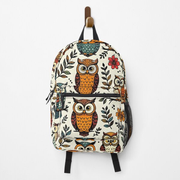 Item preview, 70s Owls Seamless Repeat designed and sold by Sharon Schwalbe.