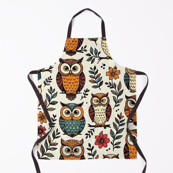 Item preview, 70s Owls Seamless Repeat designed and sold by Sharon Schwalbe.
