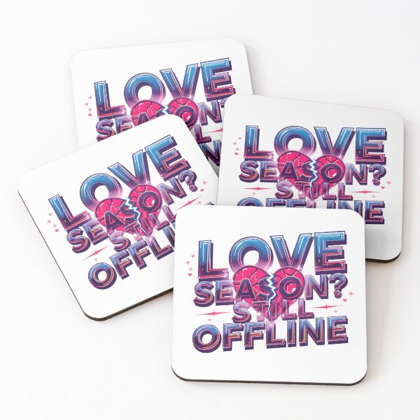 Item preview, Love Season? Still Offline. Broken Heart Neon Typography Valentine Quote Design designed and sold by Aarvya Fashion Club ( A.F.C ).