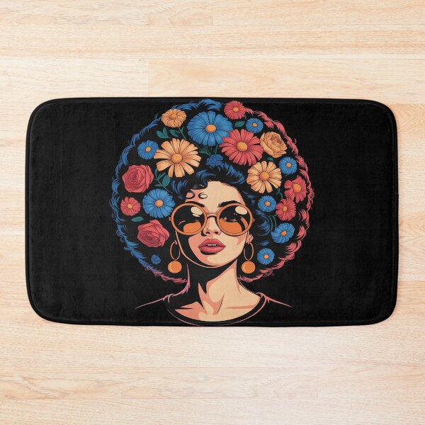 Item preview, Black History Afro Flower Hair Juneteenth designed and sold by FluoroWave.