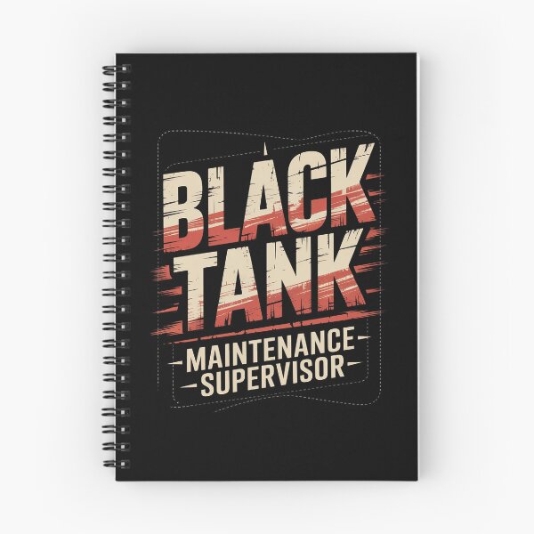 Item preview, Black Tank Maintenance Supervisor Funny Campers Tank Boss designed and sold by FluoroWave.