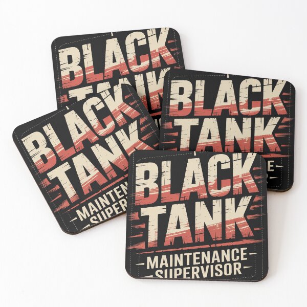 Item preview, Black Tank Maintenance Supervisor Funny Campers Tank Boss designed and sold by FluoroWave.
