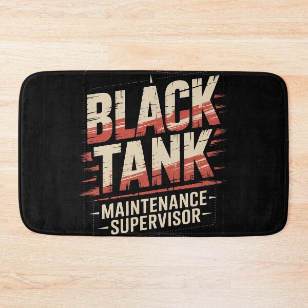 Item preview, Black Tank Maintenance Supervisor Funny Campers Tank Boss designed and sold by FluoroWave.