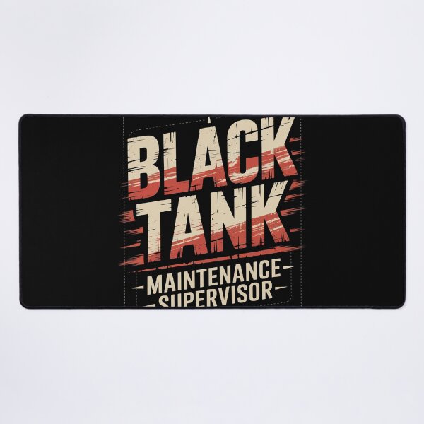 Item preview, Black Tank Maintenance Supervisor Funny Campers Tank Boss designed and sold by FluoroWave.