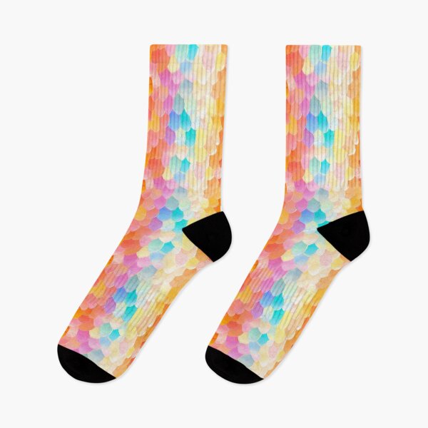 Item preview, Pastel Rainbow Dragon Scales Pattern designed and sold by bubblegoth.