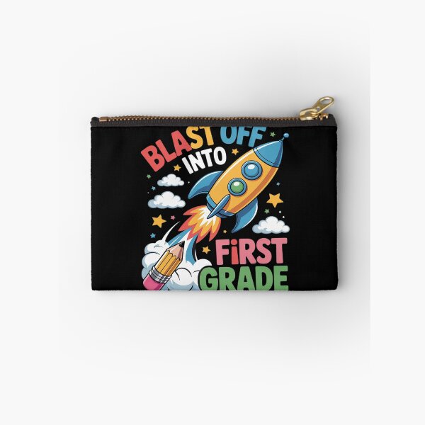 Item preview, Blast Off Into 1st Grade First Day of School designed and sold by FluoroWave.