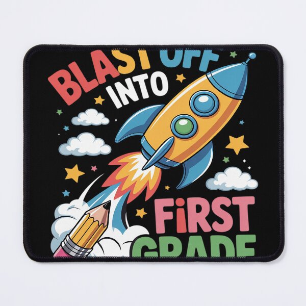 Item preview, Blast Off Into 1st Grade First Day of School designed and sold by FluoroWave.
