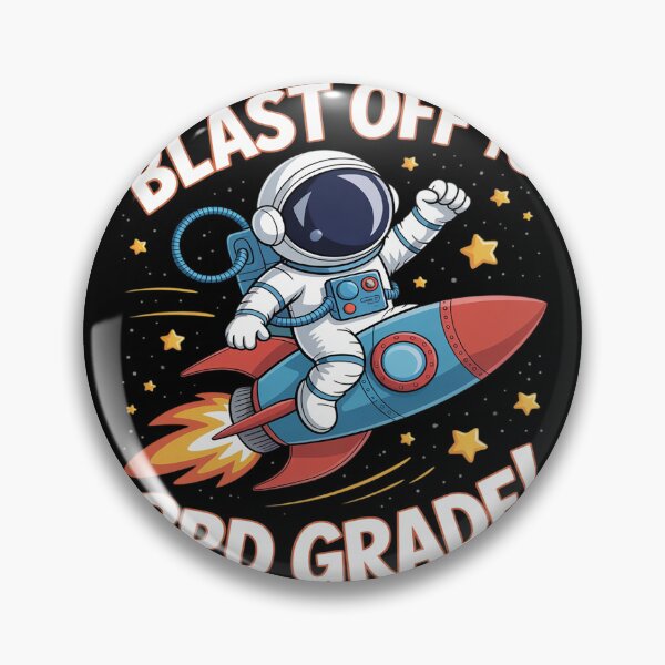 Item preview, Blast Off to 3rd Grade Funny Astronaut Back to School designed and sold by FluoroWave.