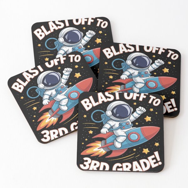 Item preview, Blast Off to 3rd Grade Funny Astronaut Back to School designed and sold by FluoroWave.