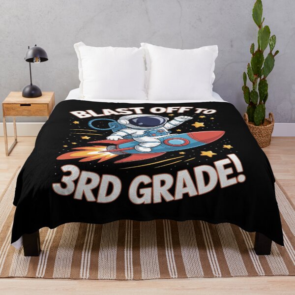 Item preview, Blast Off to 3rd Grade Funny Astronaut Back to School designed and sold by FluoroWave.