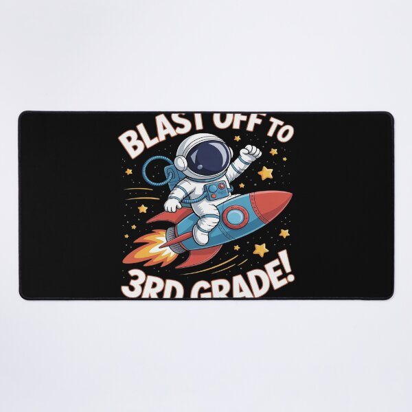 Item preview, Blast Off to 3rd Grade Funny Astronaut Back to School designed and sold by FluoroWave.