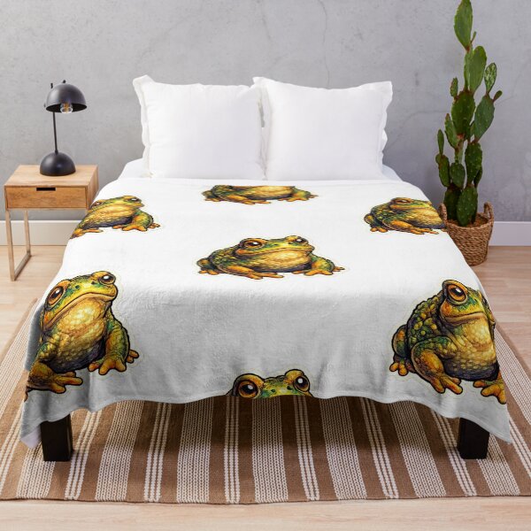 Item preview, Cute Realistic Frog Illustration – Adorable Green Toad Portrait designed and sold by Combat Skies.