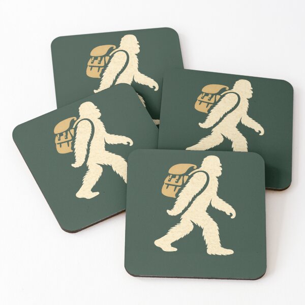 Item preview, Squatch Camp Bigfoot Silhouette – Earth Tone Bone & Rust Outdoor Emblem designed and sold by Squatch-Camp.