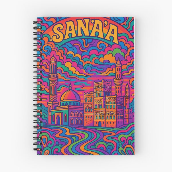 Item preview, Trippy Psychedelic Poster of Sanaa | Vibrant Yemeni Cityscape Art | Retro Colorful Sanaa Skyline Design designed and sold by PaintedPixels01.