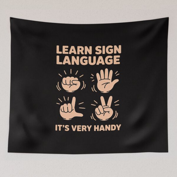 Item preview, Learn Sign Language It's Very Handy - Deaf Gift designed and sold by HesterFoley.