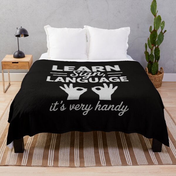 Item preview, Learn Sign Language - ASL Gift Deaf Gift ASL Teacher Gift Men Women designed and sold by HesterFoley.