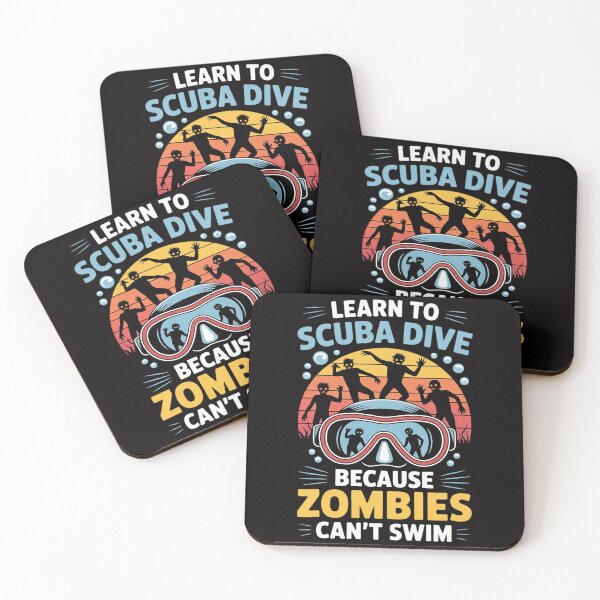 Item preview, Learn To Scuba Dive Zombies Can't Swim Scuba Diver designed and sold by HesterFoley.