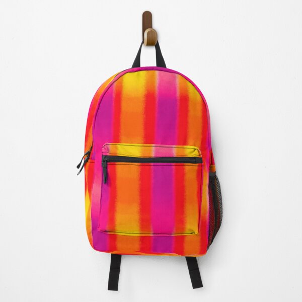 Item preview, Neon Heatwave Vertical Ombre Stripes Pattern designed and sold by bubblegoth.