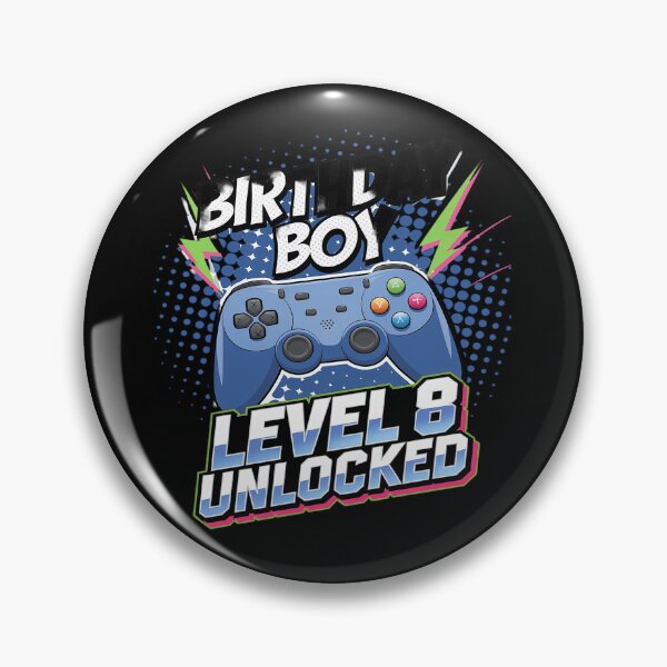 Item preview, Level 8 Unlocked Video Game 8th Birthday Gamer Boys  designed and sold by joyouartArt.
