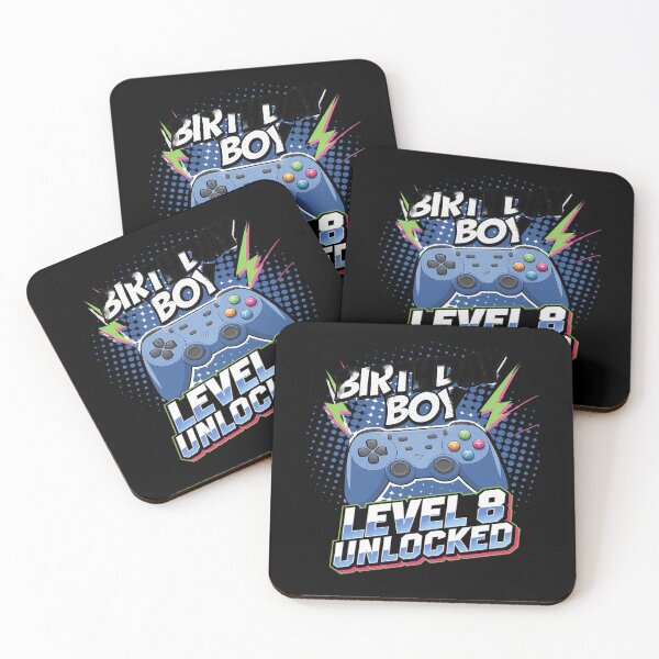 Item preview, Level 8 Unlocked Video Game 8th Birthday Gamer Boys  designed and sold by joyouartArt.