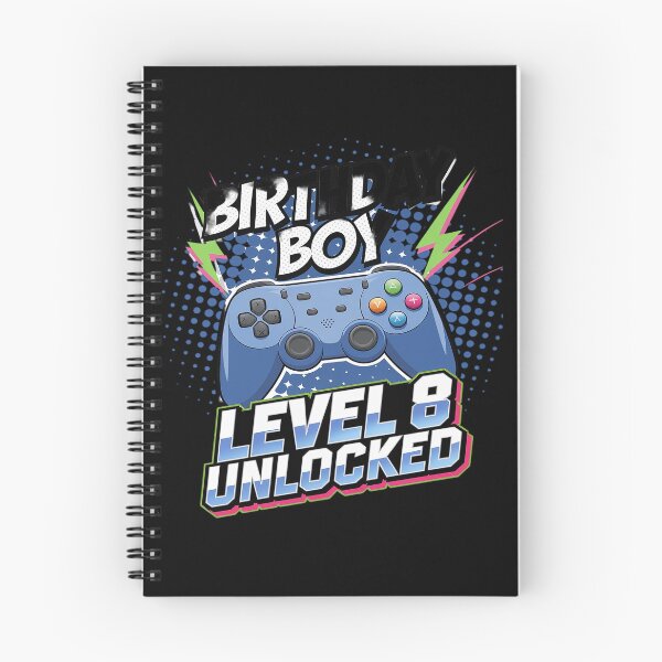Item preview, Level 8 Unlocked Video Game 8th Birthday Gamer Boys  designed and sold by joyouartArt.
