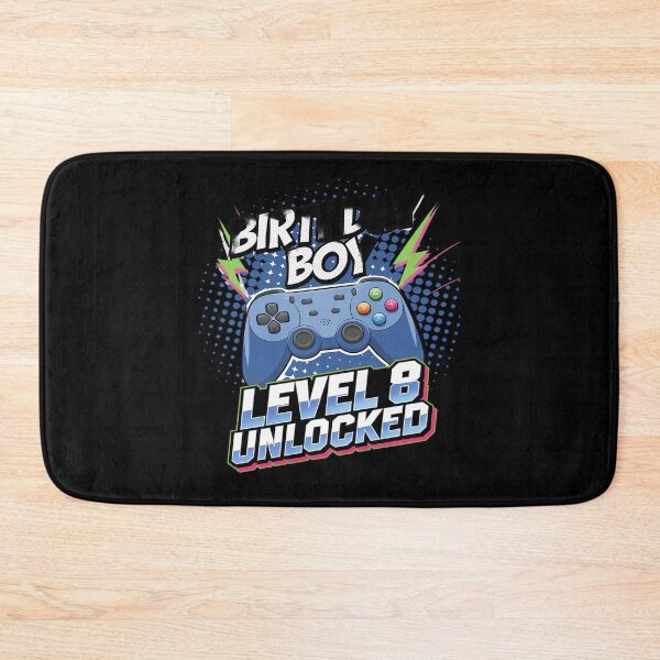 Item preview, Level 8 Unlocked Video Game 8th Birthday Gamer Boys  designed and sold by joyouartArt.