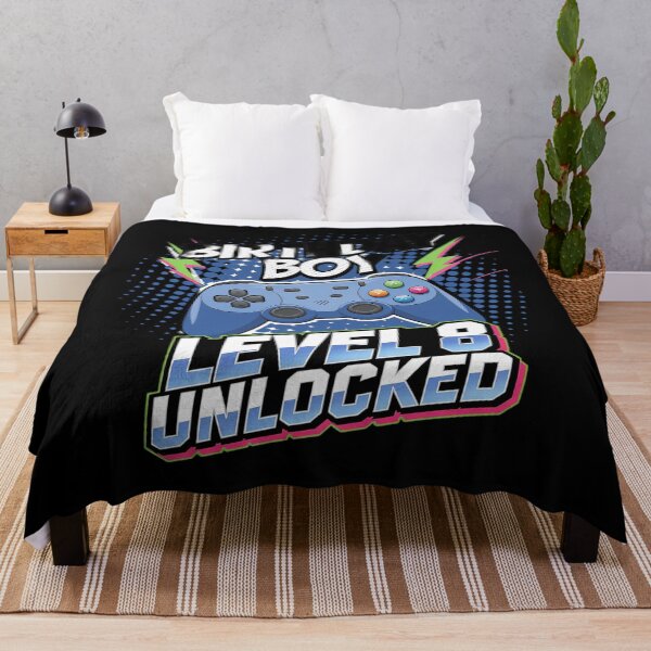 Item preview, Level 8 Unlocked Video Game 8th Birthday Gamer Boys  designed and sold by joyouartArt.
