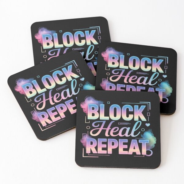 Item preview, Block Heal Repeat Spiritual Protection Energ designed and sold by FluoroWave.