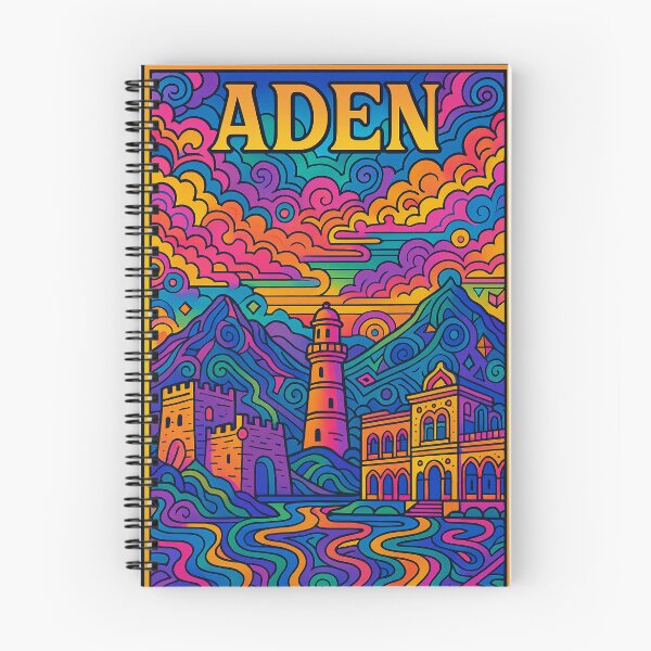 Item preview, Trippy Psychedelic Poster of Aden | Vibrant Yemeni Coastal Cityscape Art | Retro Colorful Aden Skyline Design designed and sold by PaintedPixels01.