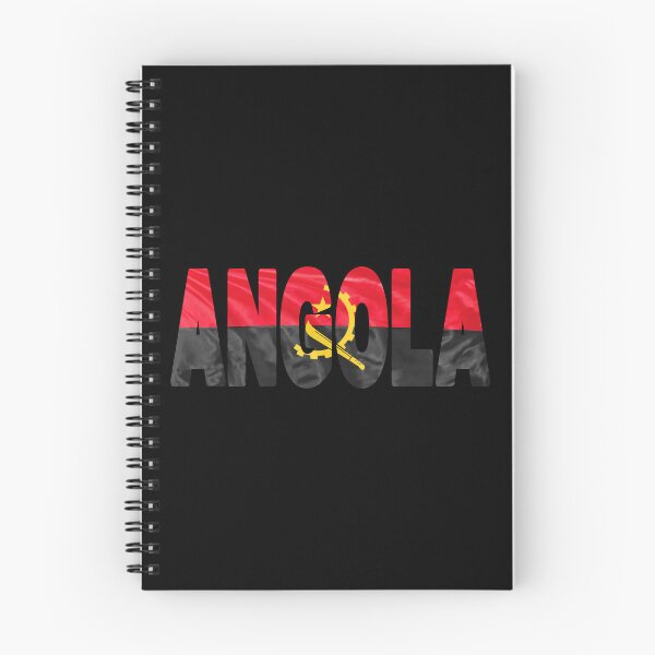 Item preview, ANGOLA - Flag Flying in Wind cut to Letters Souvenir Sticker Shirt designed and sold by Adam Gormley.