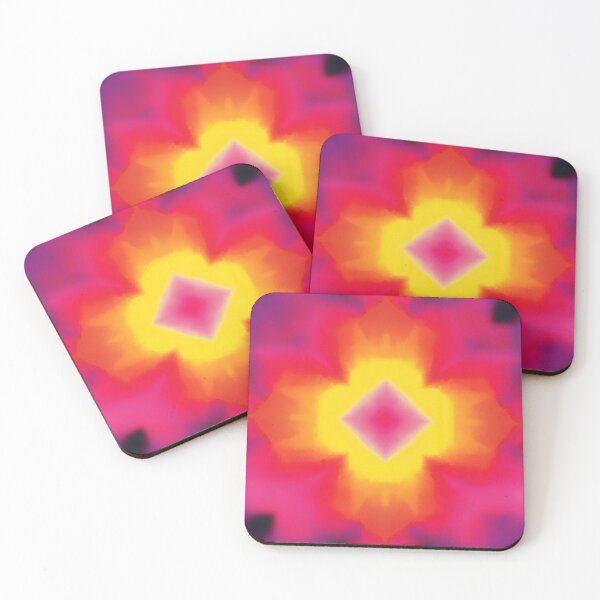 Item preview, Hot Pink Kaleidoscope Inkblot Glow Pattern designed and sold by bubblegoth.