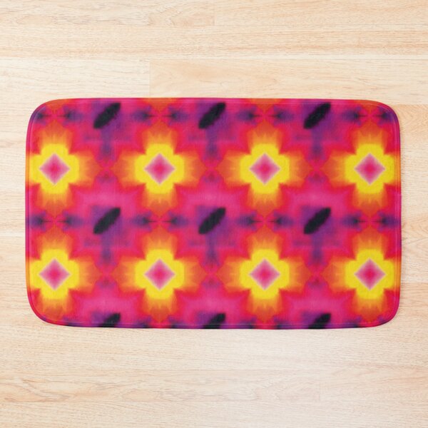 Item preview, Hot Pink Kaleidoscope Inkblot Glow Pattern designed and sold by bubblegoth.
