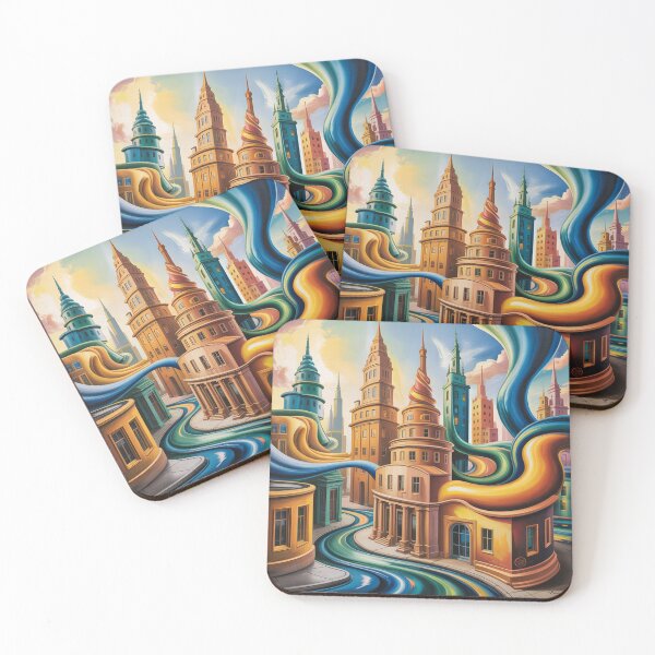 Item preview, А fantastical cityscape. designed and sold by Lilashakti ⭐️ ⭐️ ⭐️ ⭐️ ⭐️.