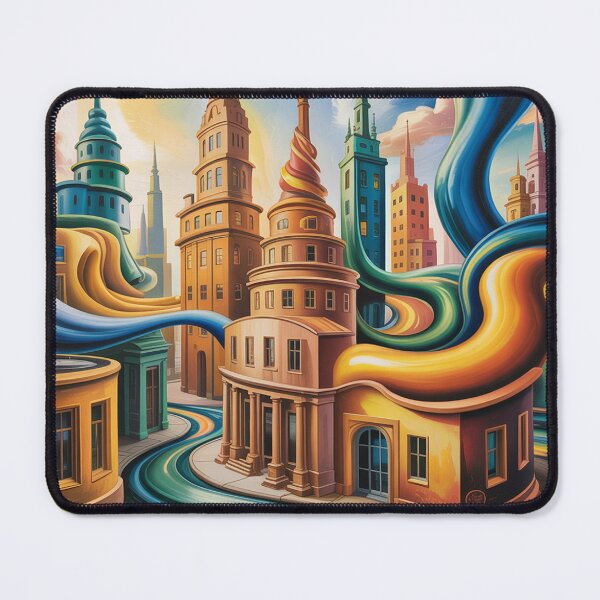 Item preview, А fantastical cityscape. designed and sold by Lilashakti ⭐️ ⭐️ ⭐️ ⭐️ ⭐️.