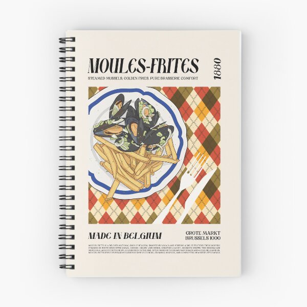 Item preview, Belgian Moules-Frites Wall Art designed and sold by SurfolioPrints.
