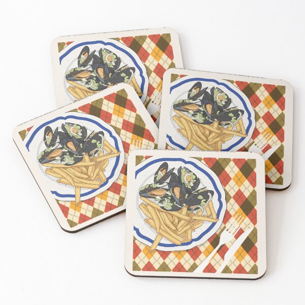 Item preview, Belgian Moules-Frites Wall Art designed and sold by SurfolioPrints.